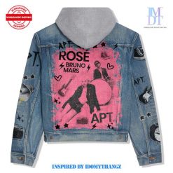 Rose x Bruno Mars APT Hooded Denim Jacket