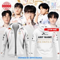 SKT T1 Worlds 2024 Champions Back To Back Zip Hoodie