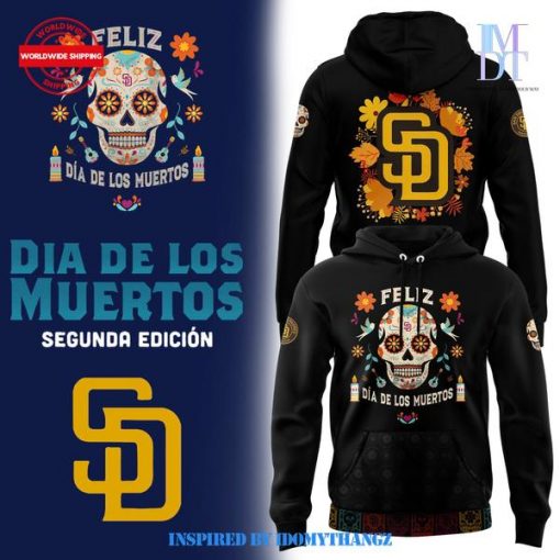 San Diego Padres 2024 MLB Dia De Los Muertos Hoodie