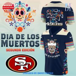 San Francisco 49ers 2024 NFL Dia De Los Muertos Jersey