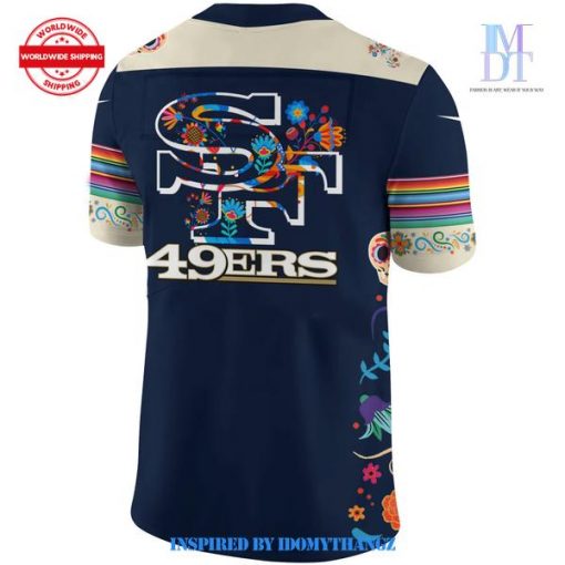 San Francisco 49ers 2024 NFL Dia De Los Muertos Jersey