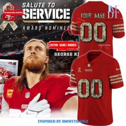 San Francisco 49ers x George Kittle Salute to Service Custom Jersey