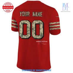 San Francisco 49ers x George Kittle Salute to Service Custom Jersey