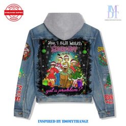 ScoobyDoo I Still Watch Christmas Hooded Denim Jacket