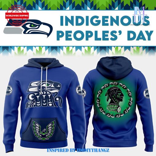 Seattle Seahawks 2024 Indigenous Peoples Day Limited Edition Fleece Hoodie