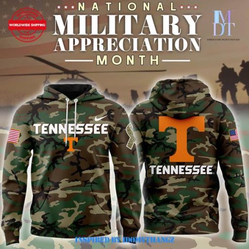 Tennessee Volunteers 2024 Military Appreciation Camo Hoodie