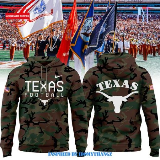 Texas Longhorns 2024 Military Appreciation Camo Hoodie