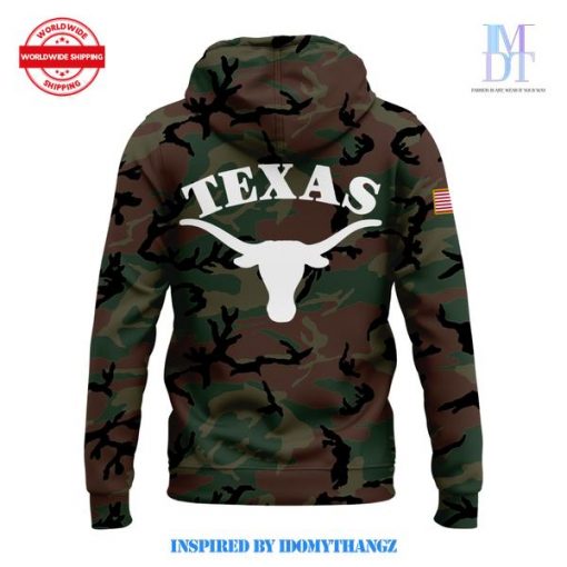 Texas Longhorns 2024 Military Appreciation Camo Hoodie