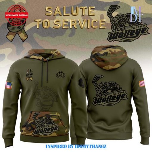 Toledo Walleye Arctic Camo 2024 Salute to Service Hoodie