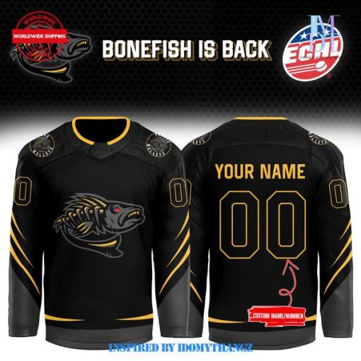 Toledo Walleye Bonefish is Back 2024 Custom Jersey