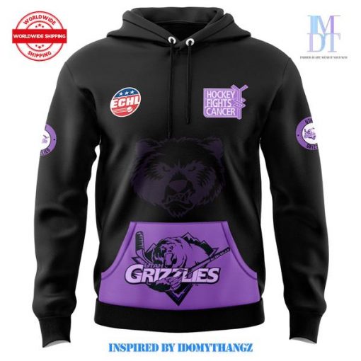 Utah Grizzlies Hockey Fights Cancer 2024 Hoodie