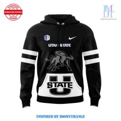 Utah State Aggies Football Black Mode Pullover Hoodie