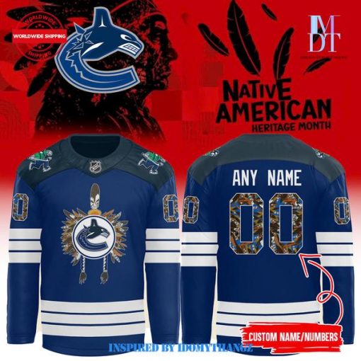 Vancouver Canucks Native American Heritage Month Jersey