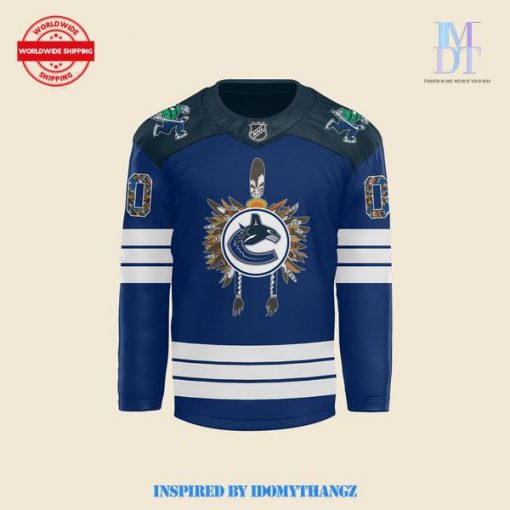 Vancouver Canucks Native American Heritage Month Jersey