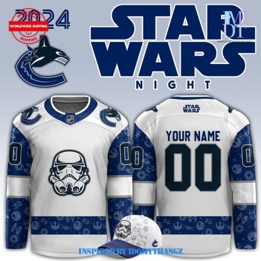 Vancouver Canucks x Star Wars Night Personalized Jersey