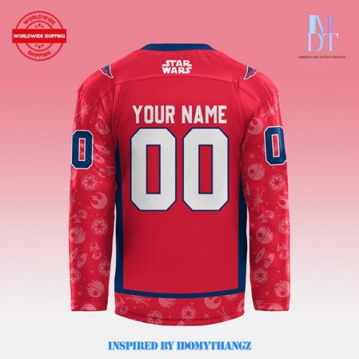 Washington Capitals x Star Wars Night Personalized Red Jersey