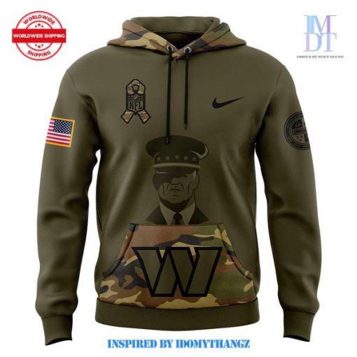 Washington Commanders Nike Camo 2024 Salute to Service Pullover V2 Hoodie