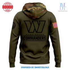 Washington Commanders Nike Camo 2024 Salute to Service Pullover V2 Hoodie