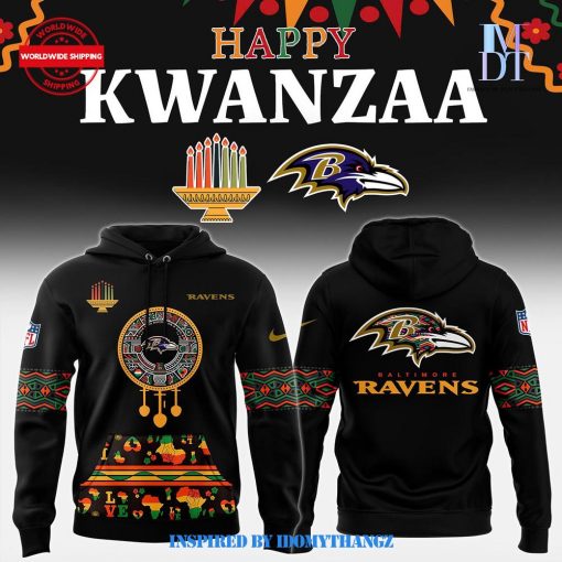 Baltimore Ravens 2024 Happy Kwanzaa Premium Edition Hoodie