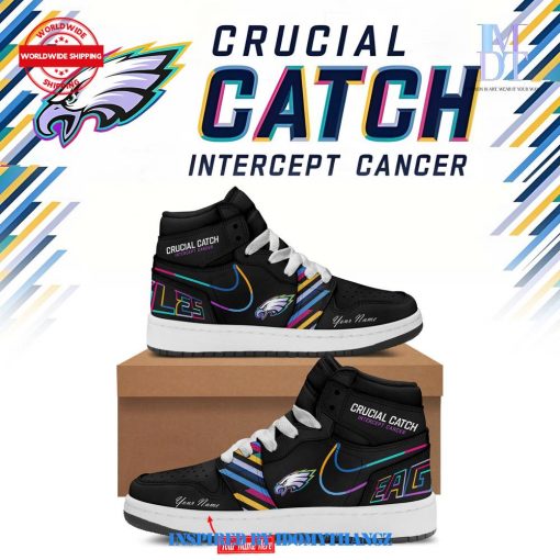 Black Philadelphia Eagles 2024 NFL Crucial Catch Air Jordan 1