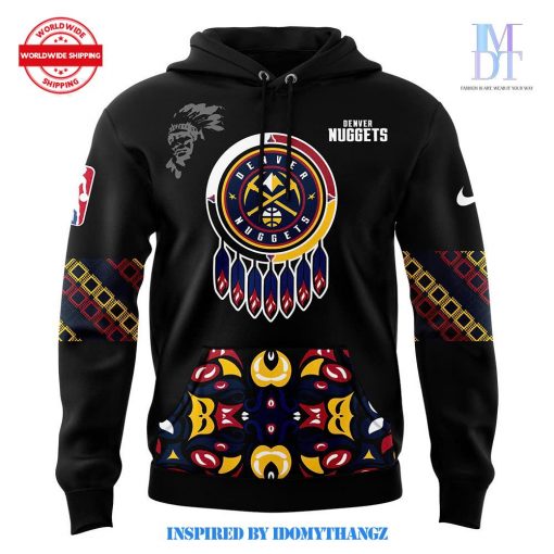 Denver Nuggets NBA 2024 Native American Heritage Month Premium Limited Hoodie