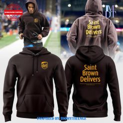 Detroit Lions 2024 Amon Ra Saint Brown Delivers Premium Limited Pullover Hoodie