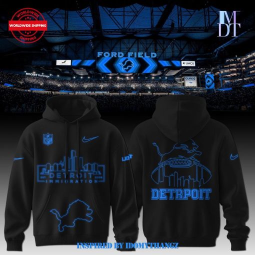 Detroit Lions 2024 Back In Black NFL Limited Edition Hoodie