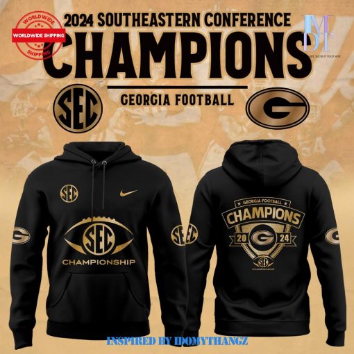 Georgia Bulldogs Nike 2024 SEC Football Conference Champions Hoodie