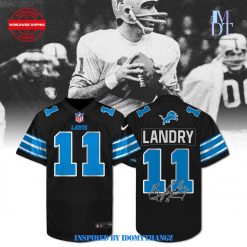 Greg Landry Signed Lions Limited Edition Jersey