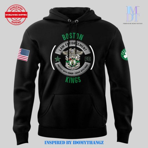 Boston Celtics 2024 First Responders Law Enforcement Appreciation Day Premium Limited Pullover Hoodie