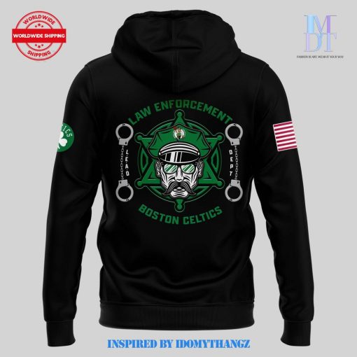 Boston Celtics 2024 First Responders Law Enforcement Appreciation Day Premium Limited Pullover Hoodie