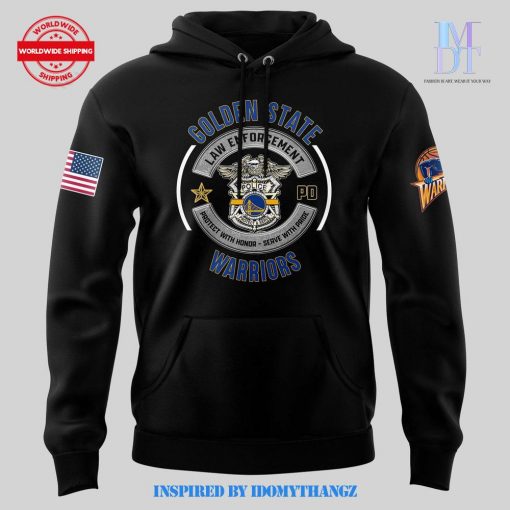 Golden State Warriors 2024 First Responders Law Enforcement Appreciation Day Premium Limited Pullover Hoodie