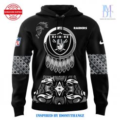 Las Vegas Raiders 2024 Native American Heritage Month Premium Pullover Hoodie