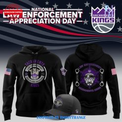 Sacramento Kings 2024 First Responders Law Enforcement Appreciation Day Premium Limited Pullover Hoodie