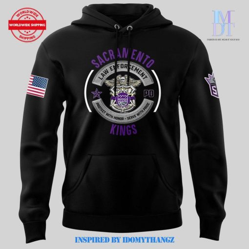 Sacramento Kings 2024 First Responders Law Enforcement Appreciation Day Premium Limited Pullover Hoodie