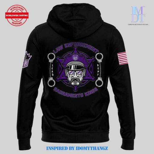 Sacramento Kings 2024 First Responders Law Enforcement Appreciation Day Premium Limited Pullover Hoodie