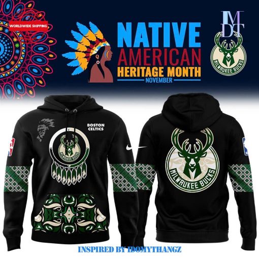 Milwaukee Bucks NBA 2024 Native American Heritage Month Premium Limited Hoodie