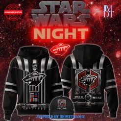 Minnesota Wild 2024 Star Wars Night Limited Black Hockey Hoodie