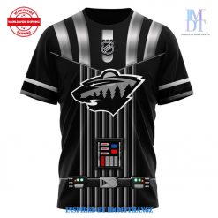 Minnesota Wild 2024 Star Wars Night Limited Black Hockey T-Shirt