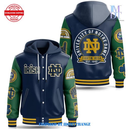 Notre Dame Fighting Irish University Special Hooded Baseball Jacket