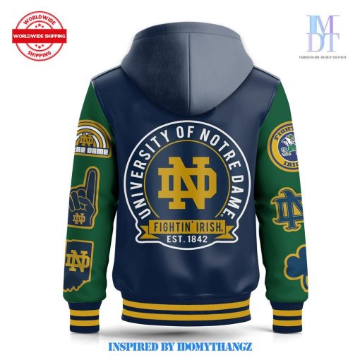 Notre Dame Fighting Irish University Special Hooded Baseball Jacket