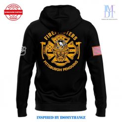 Pittsburgh Penguins x 2024 Firefighter Appreciation Night Premium Limited Pullover Hoodie 1