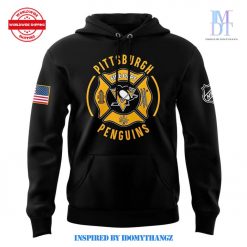 Pittsburgh Penguins 2024 Firefighter Appreciation Night Premium Limited Pullover Hoodie