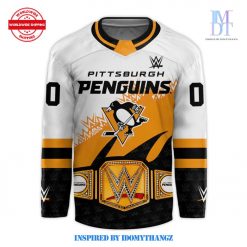 Pittsburgh Penguins 2024 WWE Night Premium Limited Edition Hockey Jersey