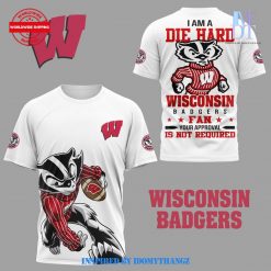 Wisconsin Badgers Premium Edition 3D T-Shirt