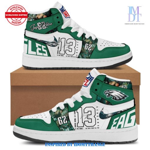 Philadelphia Eagles 2025 Jason Kelce Legendary Special Edition Air Jordan 1