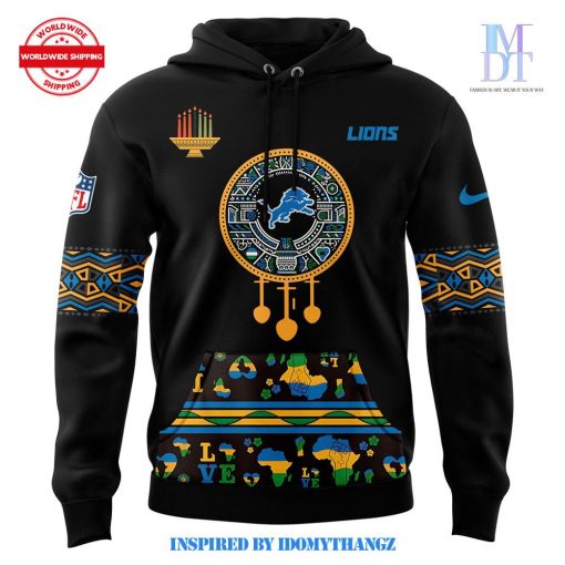 Detroit Lions 2024 Happy Kwanzaa Premium Limited Hoodie