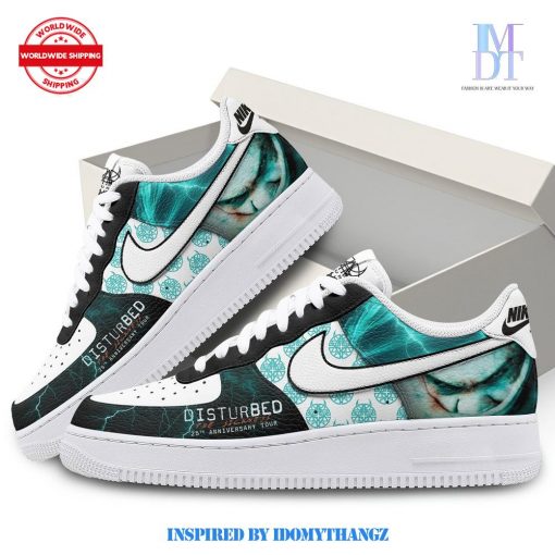 Disturbed The Sickness 25th Anniversary Tour Premium Edition Air Force 1 Sneakers