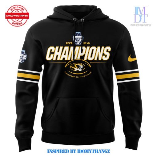 Missouri Tigers Football 2024 Transperfect Music City Bowl Champions Limited Hoodie