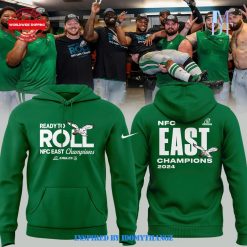 Philadelphia Eagles 2024 NFC East Division Champions Special Edition Green Hoodie